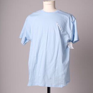 2018 Obey Light Blue Airbrushed Rose Tee Shirt Deadstock